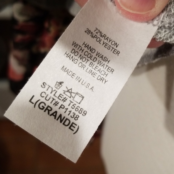 Frumus Heather 🤍Gray Distressed Dolman Top shirt, blouse - Picture 6 of 7